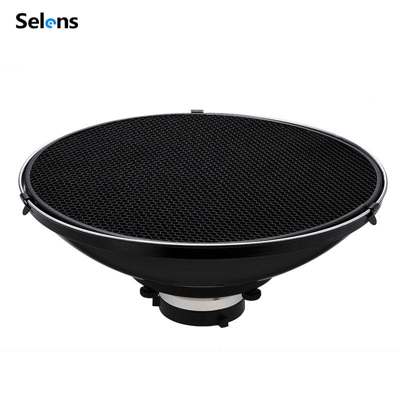 Photography Lighting Beauty Dish - Selens Silver/White 70cm Beauty Dish Reflector