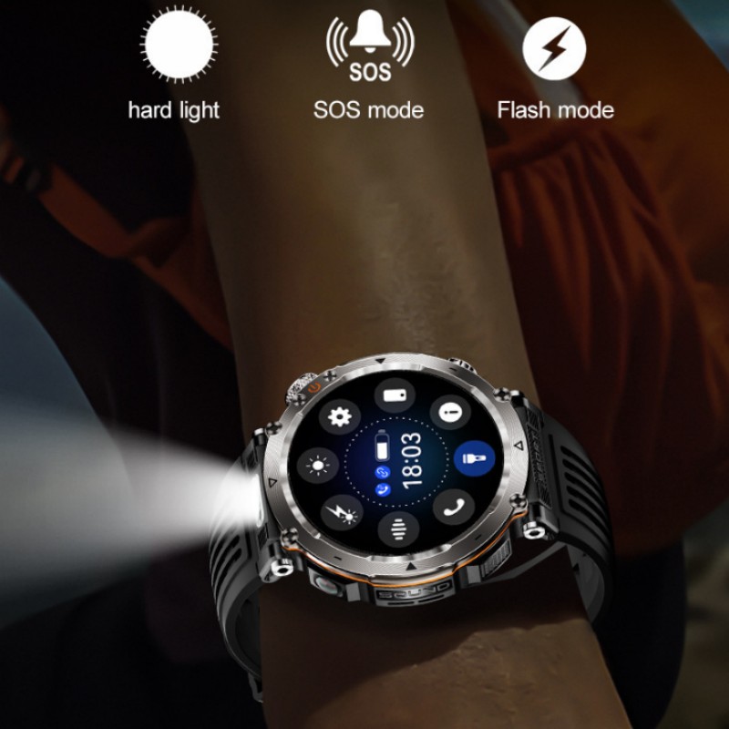 Flashlight Smart Watch Men BT  - Photography Lighting Assistant 评论和价格