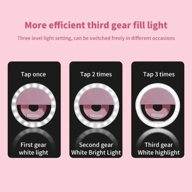 1-4pcs LED Selfie Ring Fill Li - Photography Lighting Equipment 评论和价格