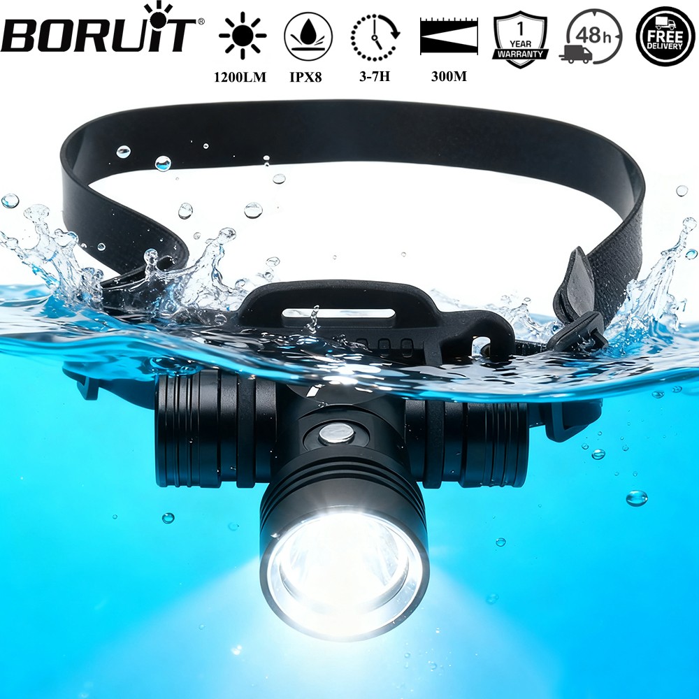 BORUiT B14 1200LM LED Scuba Di - Photography Using Lighting 评论和价格