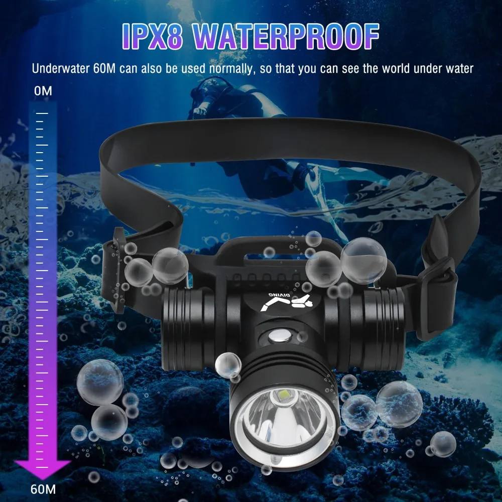 BORUiT B14 1200LM LED Scuba Di - Photography Using Lighting 评论和价格