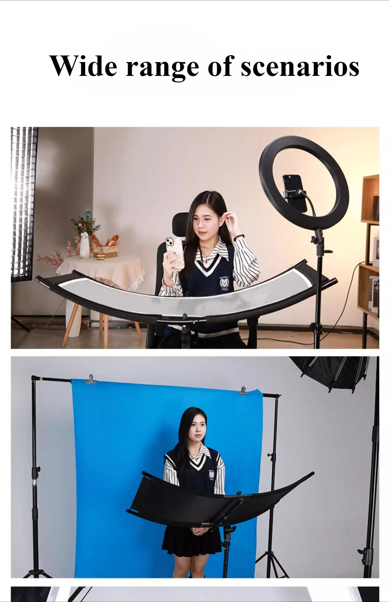 4-Color Cloth U-Type Reflector - Photography Lighting Type 评论和价格