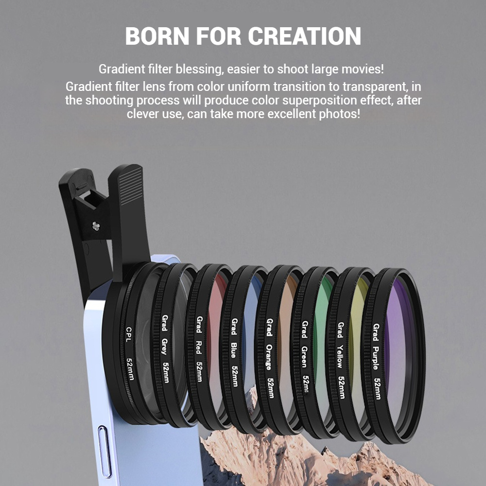 52mm Clip-On Smartphone Camera - Photography Lighting For Beginners 评论和价格