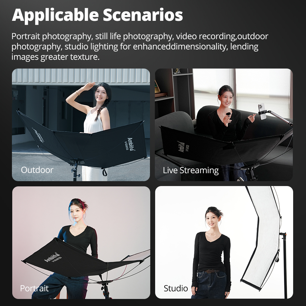 AMBITFUL 3in1 U-Type Light Dif - Photography Lighting Type 评论和价格