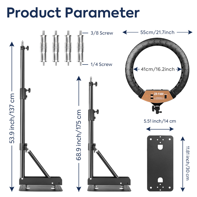 22in Ring Light Wall Mount,137 - Photography Lighting Triangle 评论和价格