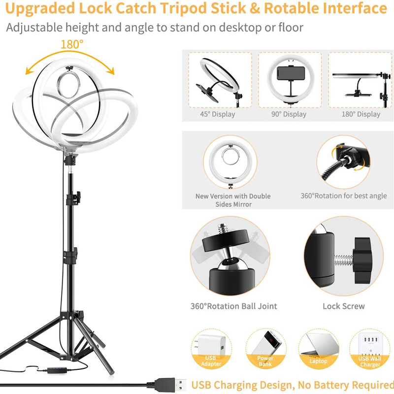 Video Light 16/26/33cm Selfie  - Photography Lighting Set Up 评论和价格