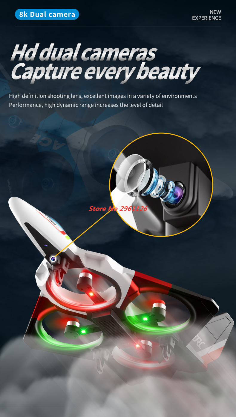 Mini Foam Drone 8K Dual Camera - Photography Lighting For Beginners 评论和价格