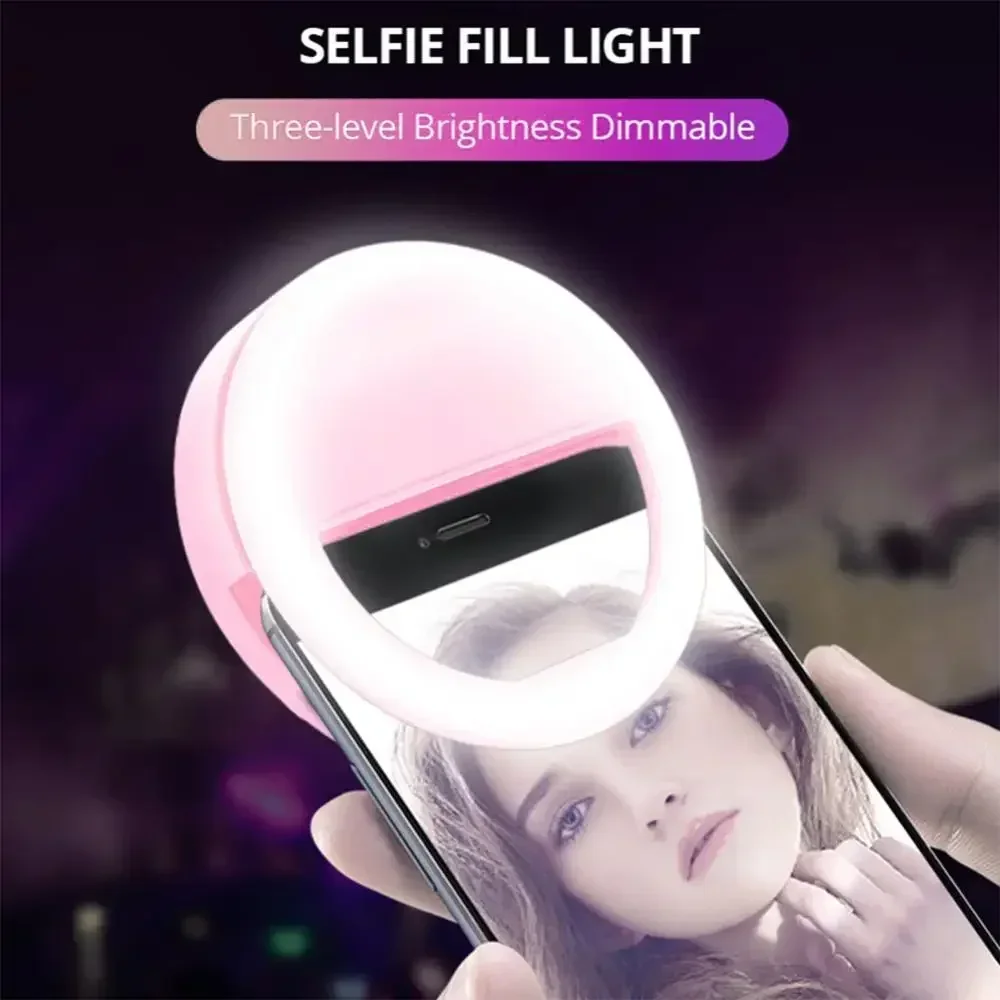 LED Selfie Ring Light Mobile P - Photography Lighting Set Up 评论和价格