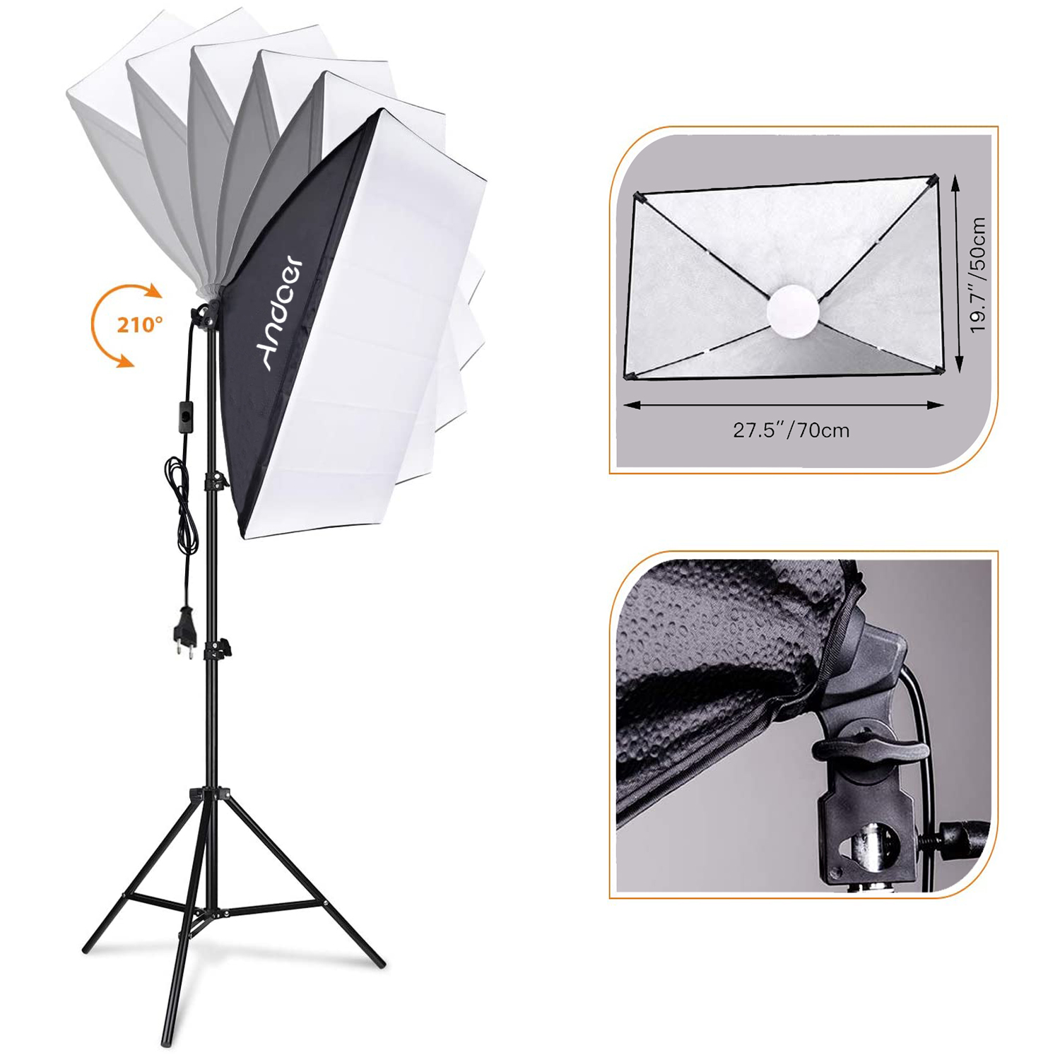 Andoer Softbox Lighting Set St - Photography Lighting Setup 评论和价格