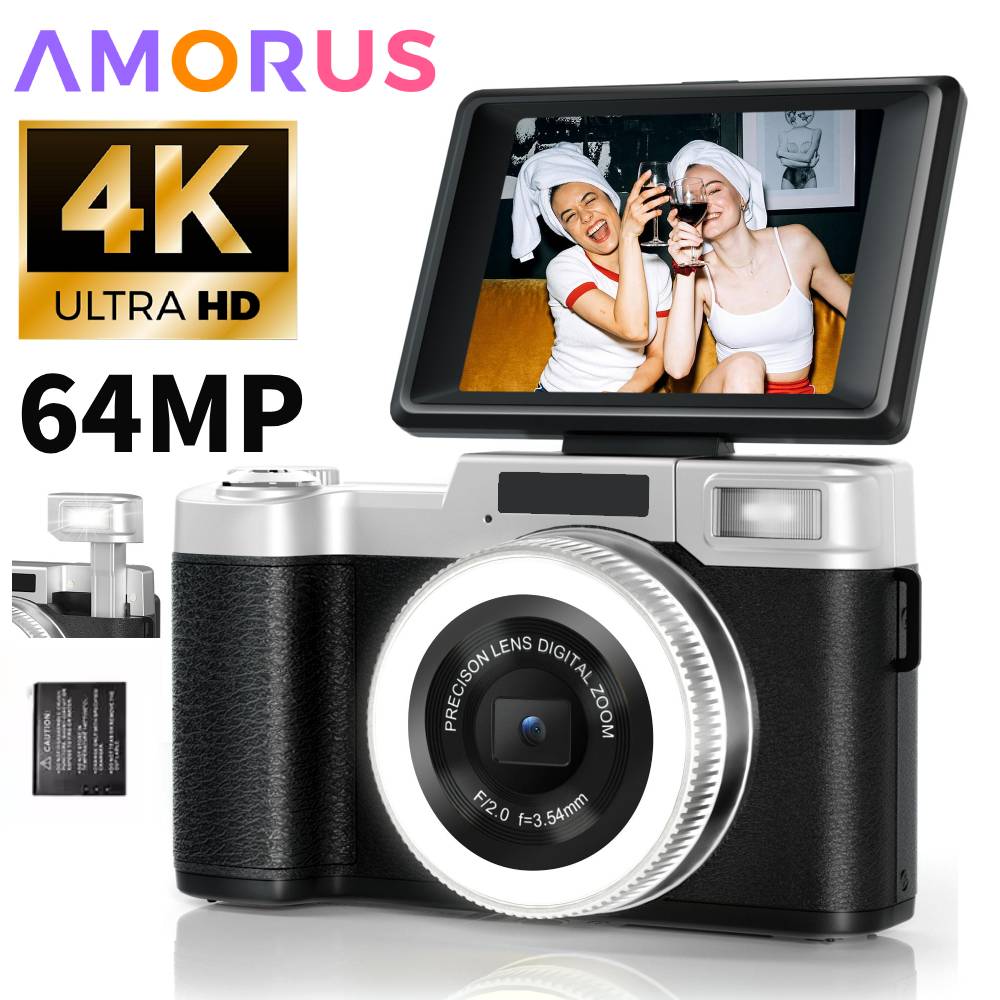 4K 64MP Digital Camera for Pho - Photography Lighting For Beginners 评论和价格