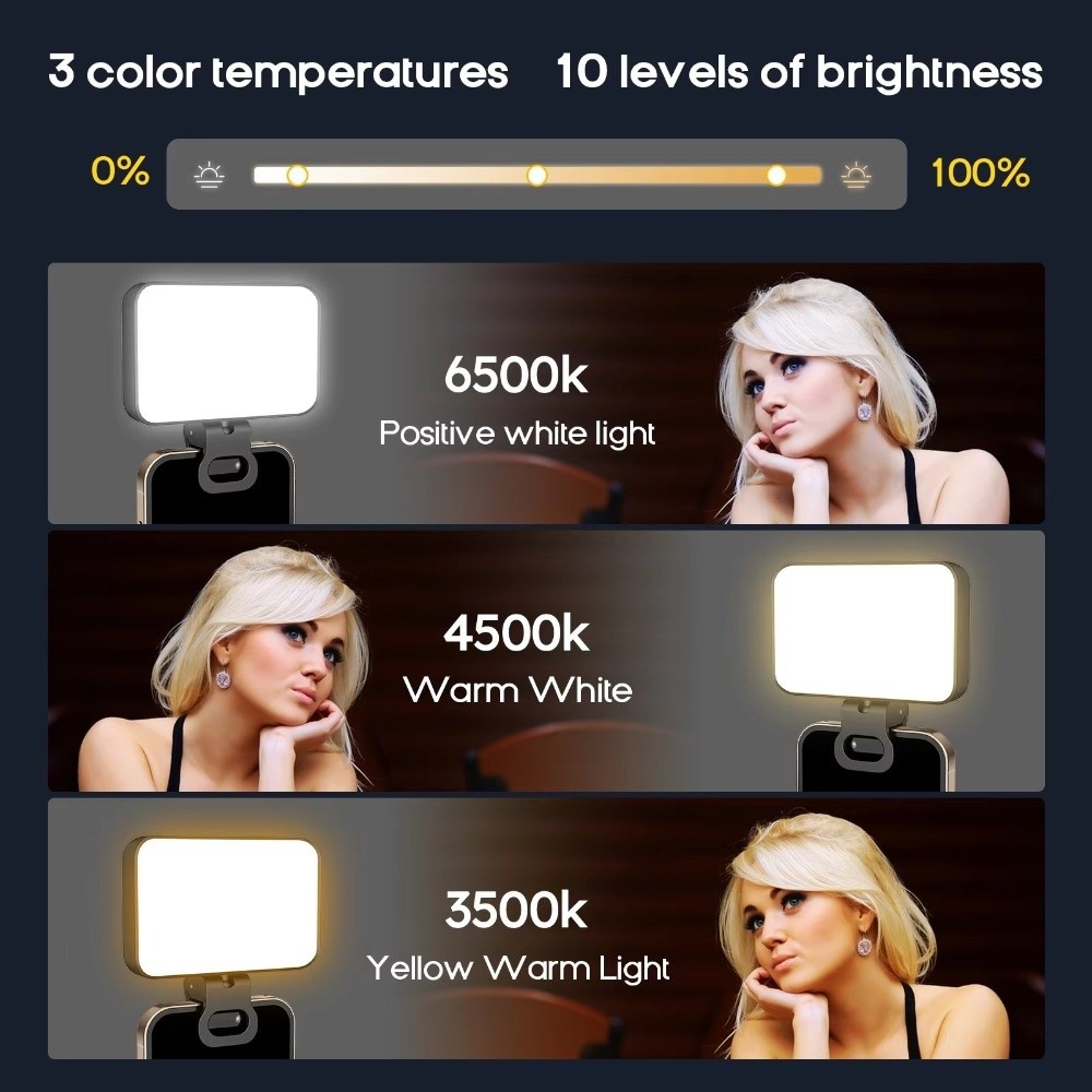 800/1000mAh LED Selfie Light 3 - Photography Using Lighting 评论和价格
