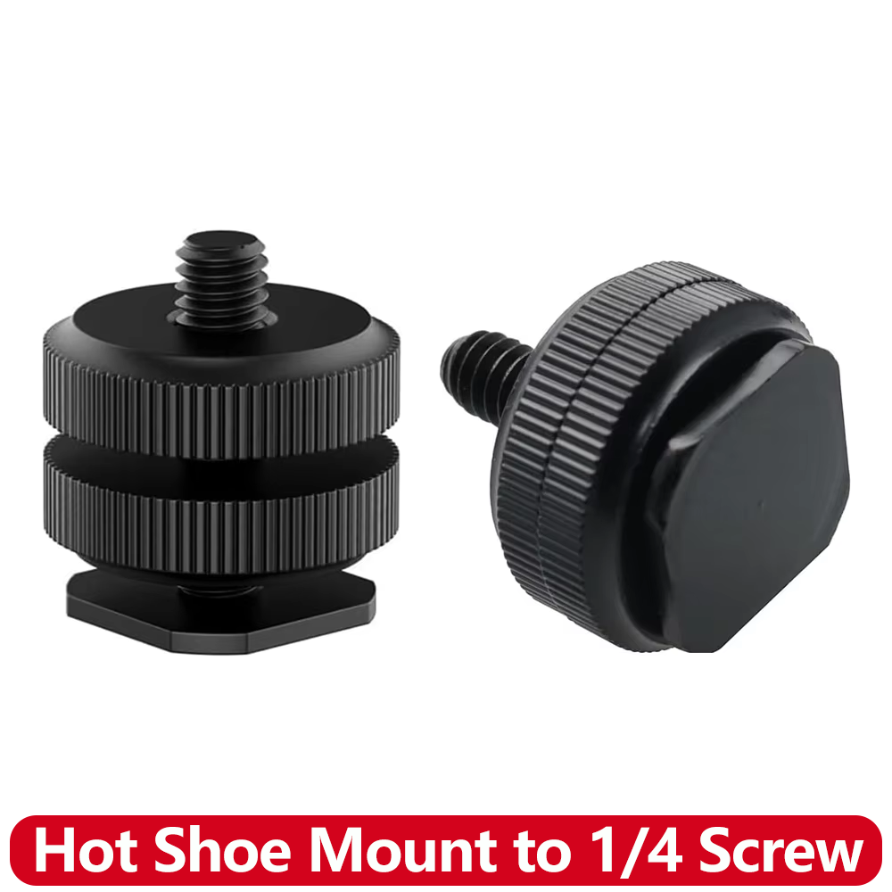 Aluminum Alloy Hot Shoe to 1/4 - Photography Lighting Set Up 评论和价格