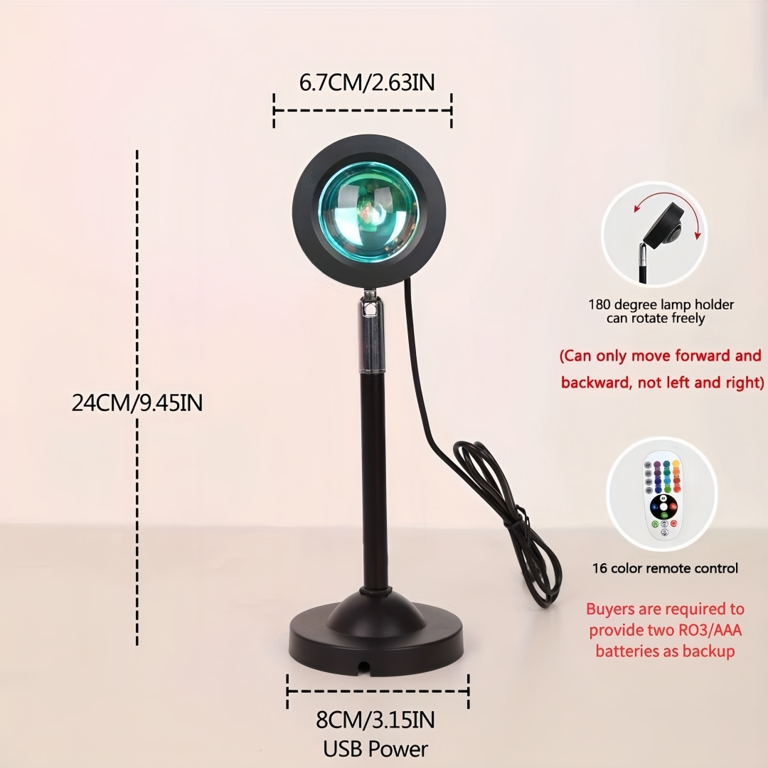 16 Color Sunset Projection Lam - Photography Lighting Equipment 评论和价格